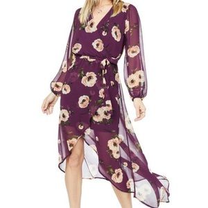 NWT Charming Charlie’s: Dark Purple Wrap Dress